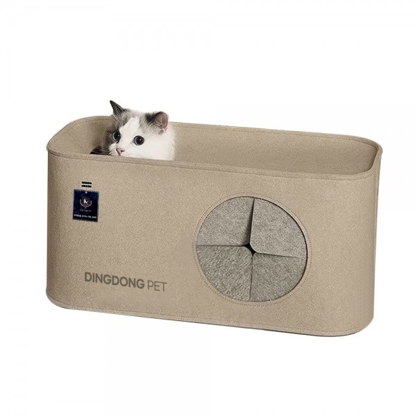 페오펫몰,딩동펫 고양이 직사각 숨숨집 캣하우스