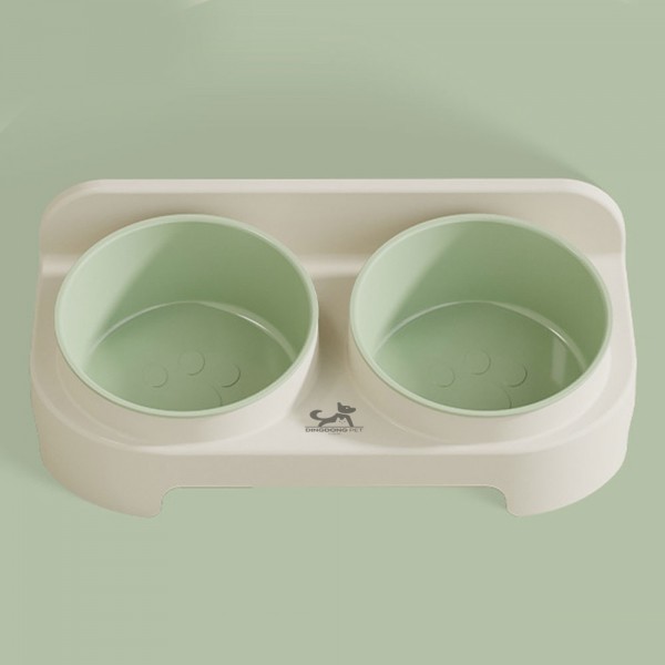 페오펫몰,딩동펫 반려동물 경사형 테이블 더블 보울 식기