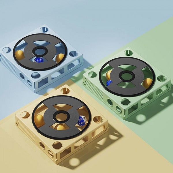 페오펫몰,딩동펫 고양이 미로 턴테이블 방울공 장난감